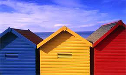 Beach Huts in Felixstowe